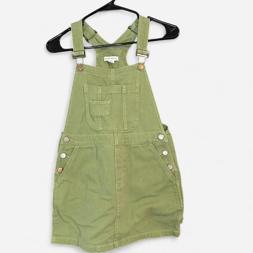 Aeropostale Olive Green Overall Dress Size XS